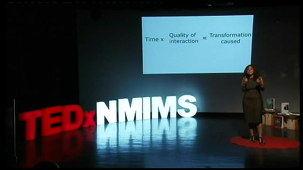 How quality of interaction solves global issues Vandana Saxena Poria at TEDxNMIMS (720p) (2)